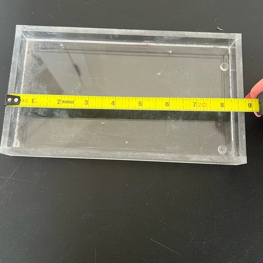 Clear Acrylic Set of Two Organizer Trays